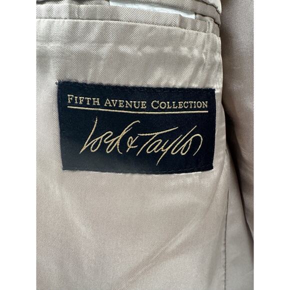 Lord & Taylor Fifth Ave Men Brown Camel Blazer Sport‎ Coat 44R Corp Classic - Picture 13 of 15